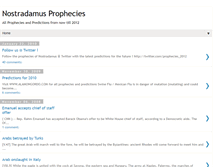 Tablet Screenshot of nostradamus-prophecies.blogspot.com