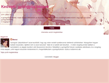 Tablet Screenshot of kedvencgyongy.blogspot.com