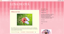 Desktop Screenshot of lunadeoya.blogspot.com