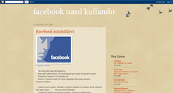 Desktop Screenshot of facebooknasilkullanilir.blogspot.com