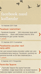 Mobile Screenshot of facebooknasilkullanilir.blogspot.com