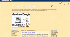 Desktop Screenshot of cursoconectese.blogspot.com