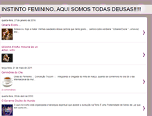 Tablet Screenshot of instintofeminino.blogspot.com