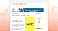 Desktop Screenshot of helpsleeping.blogspot.com