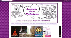 Desktop Screenshot of jugandoconlaspalabras93.blogspot.com