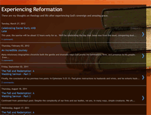 Tablet Screenshot of experiencingreformation.blogspot.com
