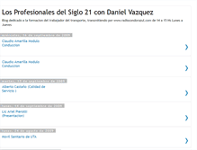 Tablet Screenshot of losprofesionalesdelsiglo21.blogspot.com