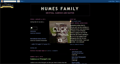 Desktop Screenshot of humesfamily.blogspot.com
