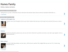 Tablet Screenshot of humesfamily.blogspot.com
