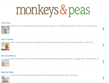 Tablet Screenshot of monkeysandpeas.blogspot.com