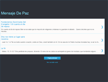 Tablet Screenshot of mensajedpaz.blogspot.com