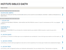 Tablet Screenshot of institutobiblicoemeth.blogspot.com