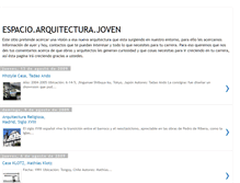 Tablet Screenshot of espacioarquitecturajoven.blogspot.com