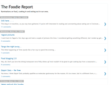 Tablet Screenshot of foodiereport.blogspot.com