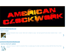 Tablet Screenshot of americanclockwork.blogspot.com