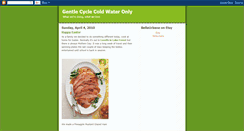Desktop Screenshot of gentlecyclecoldwateronly.blogspot.com