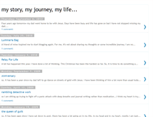 Tablet Screenshot of mystorymyjourneymylife.blogspot.com