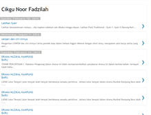 Tablet Screenshot of cikgunoorfadzilah.blogspot.com