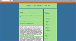 Desktop Screenshot of littlemorningglory.blogspot.com