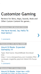 Mobile Screenshot of customizegaming.blogspot.com