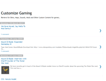 Tablet Screenshot of customizegaming.blogspot.com