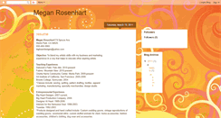 Desktop Screenshot of meganrosenhart.blogspot.com