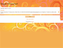 Tablet Screenshot of meganrosenhart.blogspot.com