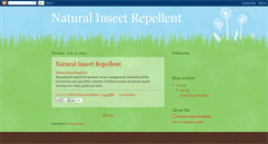 Desktop Screenshot of natural-insect-repellent.blogspot.com