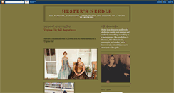 Desktop Screenshot of hestersneedle.blogspot.com