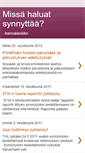 Mobile Screenshot of missahaluatsynnyttaa.blogspot.com