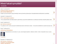 Tablet Screenshot of missahaluatsynnyttaa.blogspot.com