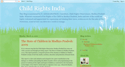 Desktop Screenshot of childrightsindia.blogspot.com