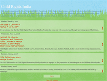 Tablet Screenshot of childrightsindia.blogspot.com