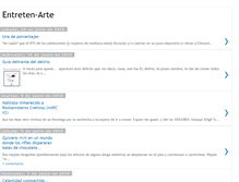 Tablet Screenshot of entretenarte.blogspot.com