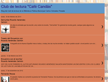 Tablet Screenshot of clubdelecturacafecandas.blogspot.com