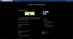 Desktop Screenshot of christianandlanee.blogspot.com