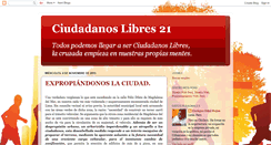 Desktop Screenshot of ciudadanolibre21.blogspot.com