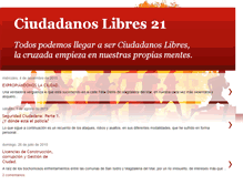 Tablet Screenshot of ciudadanolibre21.blogspot.com