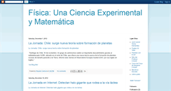 Desktop Screenshot of fisicaunaciencia.blogspot.com