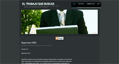 Desktop Screenshot of eltrabajoquebuscas.blogspot.com