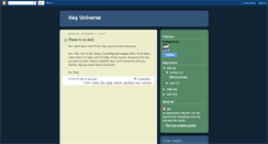 Desktop Screenshot of hey-universe.blogspot.com