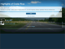 Tablet Screenshot of costaricatour2012.blogspot.com