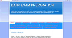 Desktop Screenshot of bankexampreparation.blogspot.com