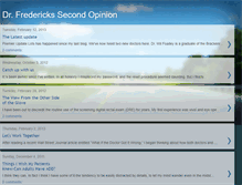 Tablet Screenshot of drfrederickssecondopinion.blogspot.com