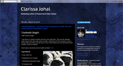 Desktop Screenshot of clarissajohal.blogspot.com