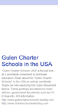 Mobile Screenshot of gulencharterschoolsusa.blogspot.com