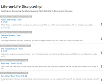 Tablet Screenshot of lifeonlifediscipleship.blogspot.com