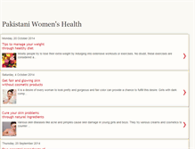 Tablet Screenshot of pakistaniwomenhealth.blogspot.com