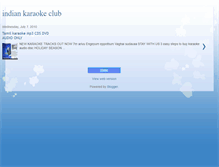 Tablet Screenshot of indiankaraokeclub.blogspot.com