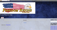 Desktop Screenshot of freedomreignsusa.blogspot.com